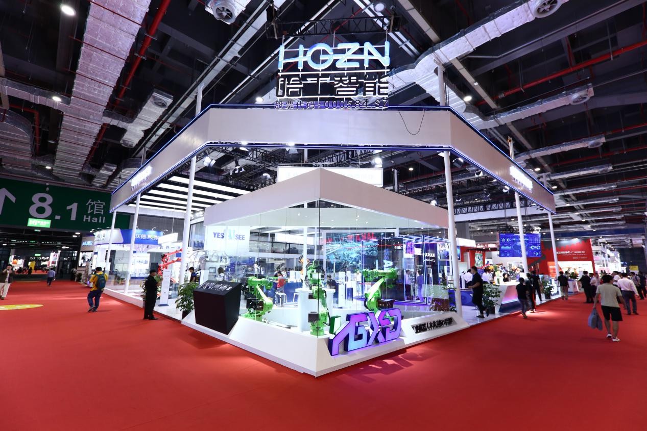 助力國產(chǎn)工業(yè)機器人發(fā)展 哈工智能旗下哈工現(xiàn)代攜多款機器人本體亮相工博會 助力國產(chǎn)工業(yè)機器人發(fā)展 哈工智能旗下哈工現(xiàn)代攜多款機器人本體亮相工博會